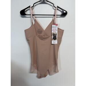 SPANX Assets Red Hot Label Luxe & Lean Firm Control Bodysuit (X-Large, Pink Sand